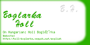 boglarka holl business card